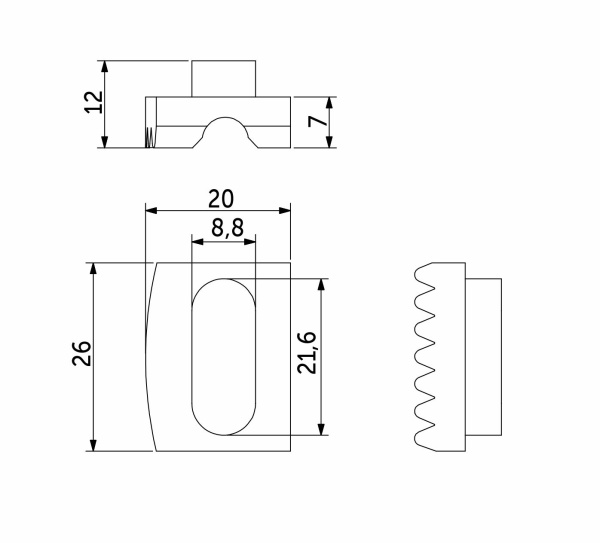 картинка Вкладыш соединителя стекло/плита к трубе d25 (552), белый AKS магазин SEFI являющийся официальным дистрибьютором в России  картинка Вкладыш соединителя стекло/плита к трубе d25 (552), белый AKS от магазина SEFI