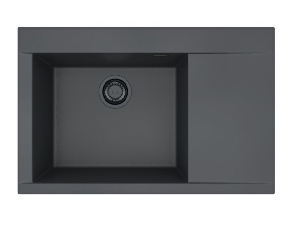 картинка Мойка Alveus PURE-G 70R ALGRANIT DEEP BLACK-A90 BE 790X520X198 с сифоном 1148858 от магазина SEFI