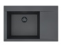 картинка Мойка Alveus PURE-G 70R ALGRANIT DEEP BLACK-A90 BE 790X520X198 с сифоном 1148858 от магазина SEFI