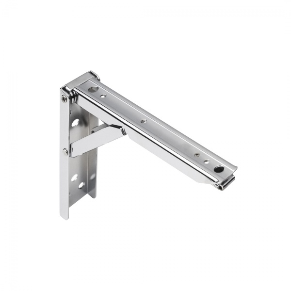 картинка Полкодержатель складной 200*135*30 хром AKS (Модель 2) от магазина SEFI