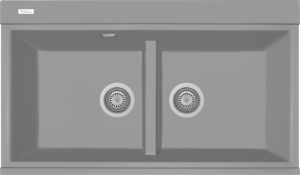 картинка Мойка Rivelato FONDE 8638-2 2-чаш 860*510 Титан 802 от магазина SEFI