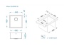 картинка Мойка Alveus QUADRIX MONARCH 30 NEW ANTHRACITE 450X450X200 в компл. с выпуском без сифона, от магазина SEFI
