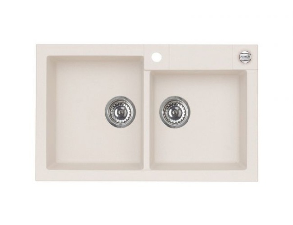 картинка Мойка ROCK 80 GRANITAL TERRA-G22 595x475x160;1+1/2 с сифоном 1105299, от магазина SEFI