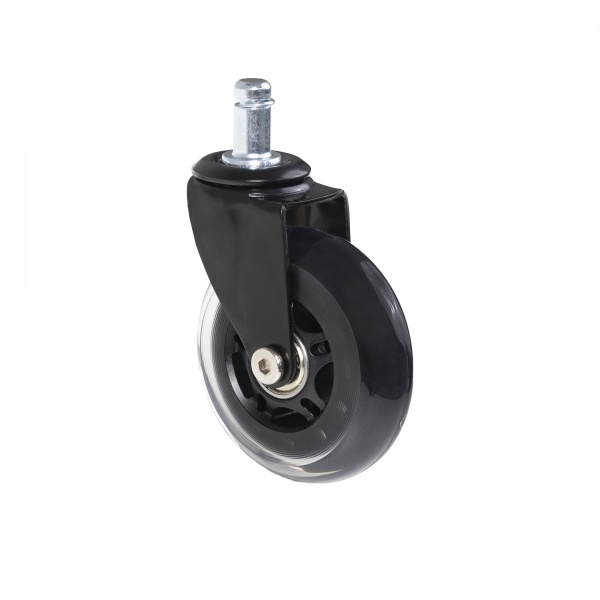 картинка Колесо меб. SKATE d75 со штоком, черный PRIME by AKS от магазина SEFI