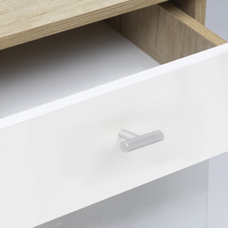 картинка Ручка меб. кнопка мет. SNAKE никель шлифованный, AKS от магазина SEFI