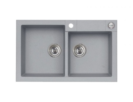 картинка Мойка ALVEUS ROCK 90 GRANITAL BEIGE-G55  780x480x180;2x с сифоном 1105299, от магазина SEFI