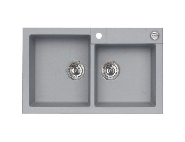 картинка Мойка ROCK 90 GRANITAL BEIGE-G55  780x480x180;2x с сифоном 1105299, от магазина SEFI