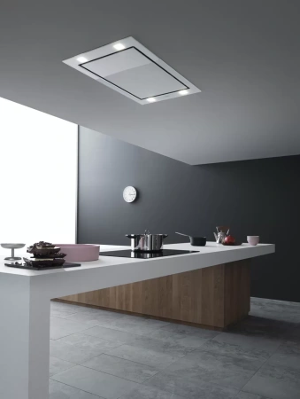 картинка Встраиваемая вытяжка Falmec SIRIO IS 90 WHITE GLASS (без мотора) от магазина SEFI