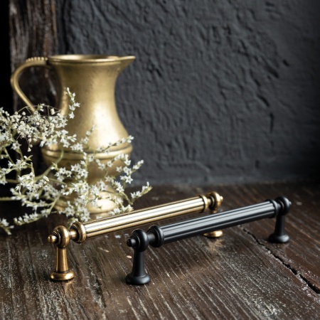 картинка Ручка меб. скоба мет. ADAM 128 черный матовый, AKS от магазина SEFI