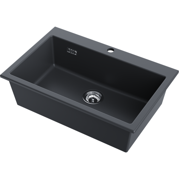 картинка Мойка Omoikiri Omishima 76-BL Matt Natceramic/черный матовый от магазина SEFI