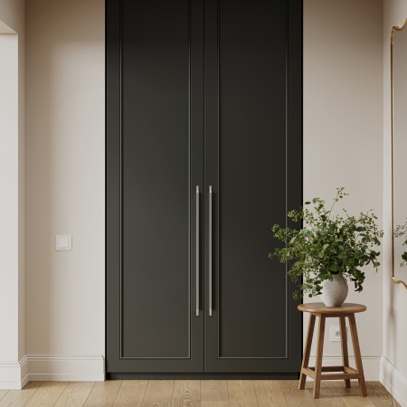 картинка Ручка меб. скоба алюм. STELLS 512/597 черный матовый, AKS от магазина SEFI