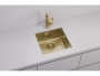 картинка Мойка Alveus QUADRIX MONARCH 30 NEW GOLD 450X450X200 в компл. с выпуском без сифона, от магазина SEFI