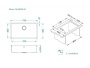картинка Мойка Alveus QUADRIX MONARCH 60 NEW ANTHRACITE 740x400x200 в комплекте с выпуском без сифона от магазина SEFI