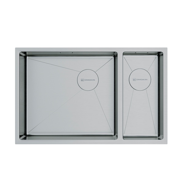 картинка Omoikiri Taki 69-2-U/IF-L Side-IN нерж. сталь/нержавеющая сталь от магазина SEFI