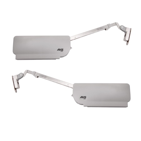 картинка Подъемный механизм верхний A с доводчиком и фиксацией в любом положении на две двери AKS PLUS TITAN серый магазин SEFI являющийся официальным дистрибьютором в России  картинка Подъемный механизм верхний A с доводчиком и фиксацией в любом положении на две двери AKS PLUS TITAN серый от магазина SEFI