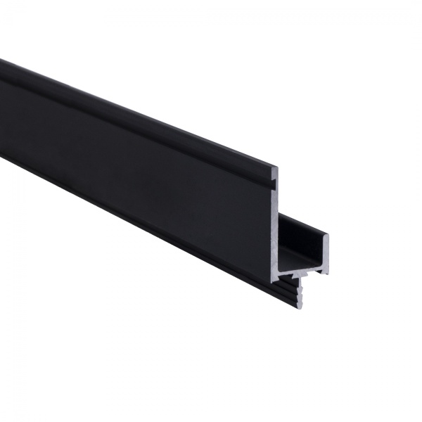 картинка Ручка-профиль алюм. врезная L-образная, 4м, анодированный черный AKS от магазина SEFI