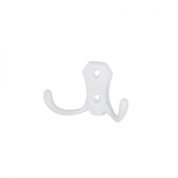 картинка Крючок меб. двухрожковый мет. WP89 белый матовый GRIDLI от магазина SEFI