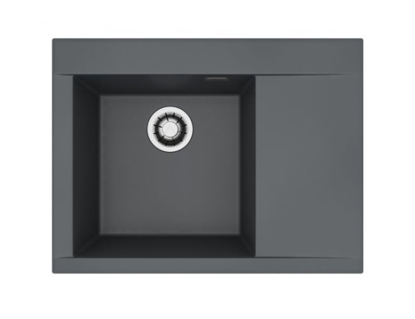 картинка Мойка Alveus PURE-G 60L ALGRANIT CARBON-A91 680X520X198 с сифоном 1148858 от магазина SEFI