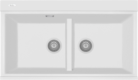 картинка Мойка Rivelato FONDE 8638-2 2-чаш 860*510 Белый 101 от магазина SEFI
