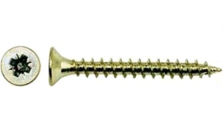 картинка Саморез универсальный 5,0*30 желтый цинк (уп/0,5тыс.шт) AKS от магазина SEFI