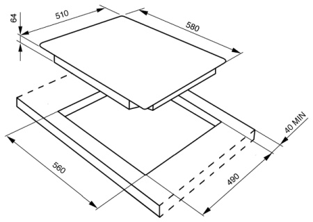 картинка Варочная панель Smeg SI3633B от магазина SEFI