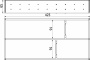 картинка Комплект разделителей L450 универсальный металлический Organizer нержавеющая сталь (423*204*65) AKS от магазина SEFI