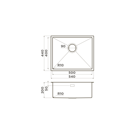 картинка Omoikiri Taki 54-U/IF-GB нерж. сталь/графит от магазина SEFI