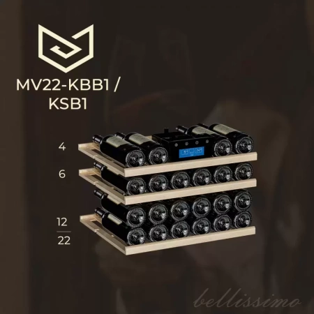 картинка Встраиваемый винный шкаф Meyvel MV22-KSB1 от магазина SEFI