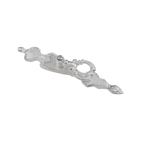 картинка Ручка меб. кнопка мет. FLORENTINO-ключ белое серебро, AKS от магазина SEFI