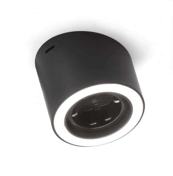 картинка Светильник светодиодный Unika D-M SCK 4.5 3Вт, 24В, с розеткой 220, свет натуральный, кабель, черный от магазина SEFI