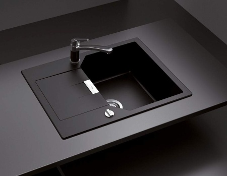 картинка Мойка SCHOCK MANHATTAN 45D CRISTALITE неро от магазина SEFI