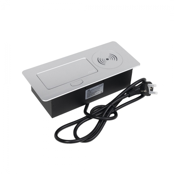 картинка Выдвижной удлинитель NOVA 5, 1 розетка, USB A + C, wireless, алюминий, AKS от магазина SEFI