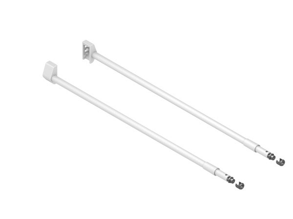 картинка Комплект круглых рейлингов для привинчивания, длина 500мм, цвет - белый от магазина SEFI