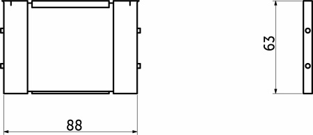 картинка Разделитель L-88 Поперечный металлический Organizer нержавеющая сталь (88*63) AKS от магазина SEFI