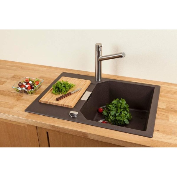 картинка Мойка Schock Manhattan 45 D Cristalite корз.клапан саббиа от магазина SEFI