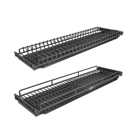 картинка Сушка FISSO 2-х уровневая для посуды в верхний шкаф на ширину корпуса 900 мм, цвет - антрацит от магазина SEFI