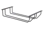 картинка Держатель подвесной для бокалов двухрядный 340*65*205, черный AKS от магазина SEFI