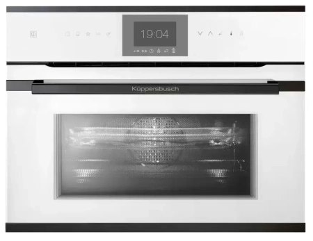 картинка Компактный духовой шкаф с микроволнами Kuppersbusch CBM 6550.0 W2 Black Chrome от магазина SEFI