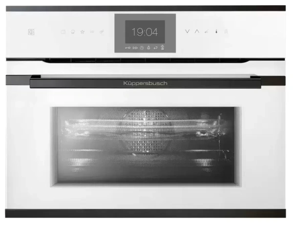 картинка Компактный духовой шкаф с микроволнами Kuppersbusch CBM 6550.0 W2 Black Chrome от магазина SEFI