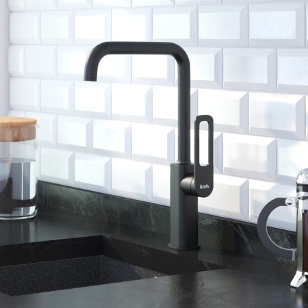 картинка Смеситель для кухни, черный, Slide, IDDIS, SLIBL00i05 от магазина SEFI