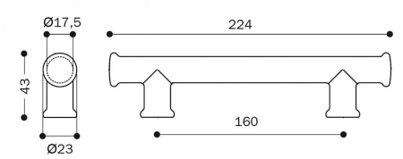 картинка Мебельная ручка Union Knopf винтажное железо от магазина SEFI