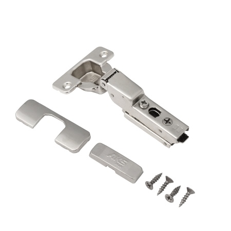 картинка Петля внутренняя с доводчиком 48мм h0 clip-on AKS PLUS 3D узкая (саморезы, заглушки) от магазина SEFI