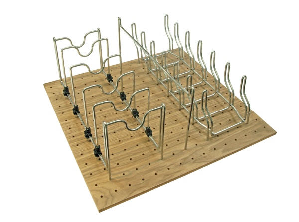 картинка Деревянный лоток WoodLine для кастрюль и сковородок в ящики Grass Vionaro/Blum Legrabox, 600 мм, дуб от магазина SEFI