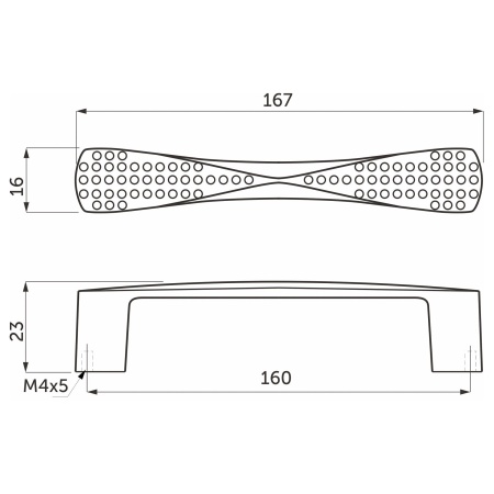 картинка Ручка меб. COMO-96, матовый никель, AKS от магазина SEFI