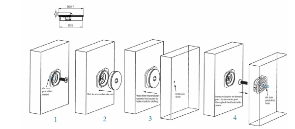 картинка Соединитель для панелей кнопочный Кондуктор (1уп.=4шт.) SISO от магазина SEFI