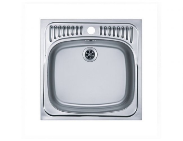 картинка Мойка ALVEUS BASIC 130 NAT-60 465X465 в комплекте с сифоном 1011717, от магазина SEFI