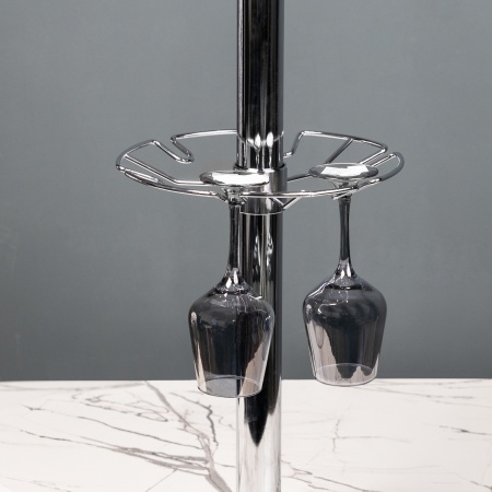 картинка Корзина на трубу d50 для бокалов (тип 2), хром AKS от магазина SEFI