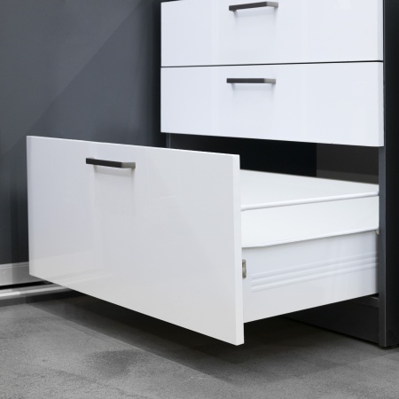 картинка Система ящиков Металбокс AKS L-400 белый H=86 левая+правая магазин SEFI являющийся официальным дистрибьютором в России  картинка Система ящиков Металбокс AKS L-400 белый H=86 левая+правая от магазина SEFI