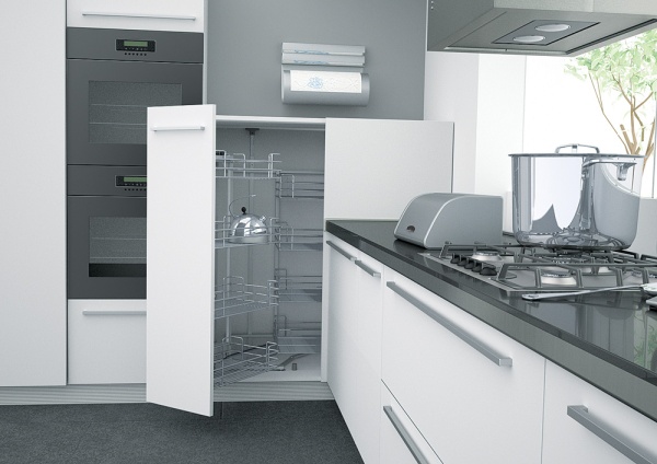 картинка Волшебный уголок Magic-8, металлические корзины Soft-Close, левый от магазина SEFI