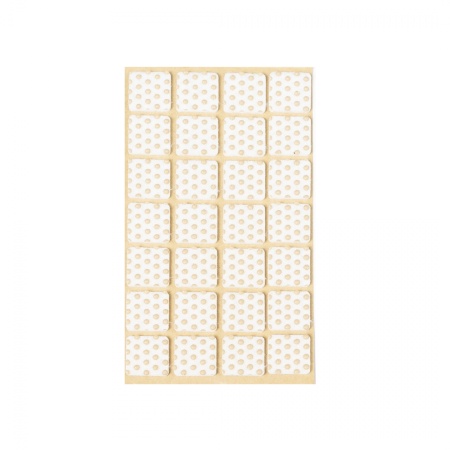 картинка Подкладка самоприлипающая фетровая прорезиненная 20 х 20мм (1упак.=28шт), белая, Folmag магазин SEFI являющийся официальным дистрибьютором в России  картинка Подкладка самоприлипающая фетровая прорезиненная 20 х 20мм (1упак.=28шт), белая, Folmag от магазина SEFI